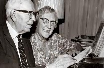 Joseph Fielding Smith and Jessie Evans Smith at the piano was a quiet, retiring introvert, dignified and detached, who always seemed somewhat uncomfortable in a public setting and who never sought to