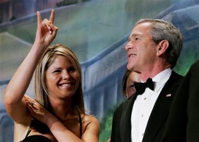 Associated Press and Reuters called the above bush family hand signs the 'Texas