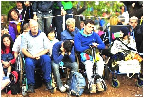 For 3 years in a row in Medjugorje, the people of the village welcomed pilgrims with disabilities to their pansions for free!