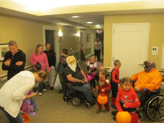 NCC HAPPENINGS Trick or Treating We had a great turn-out and plenty of chocolate to go around. Over half of our residents participated and helped pass candy.
