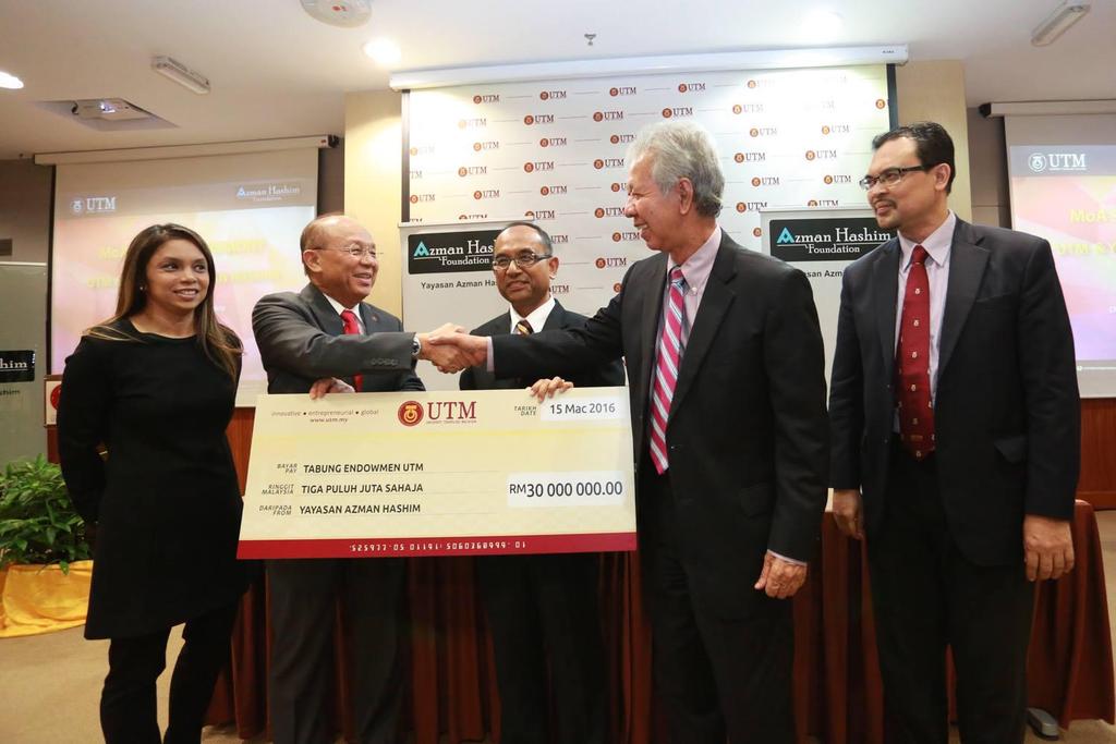 Azman Hashim Foundation Tabung Biasiswa Endowmen Azman Hashim RM 30,000,000.