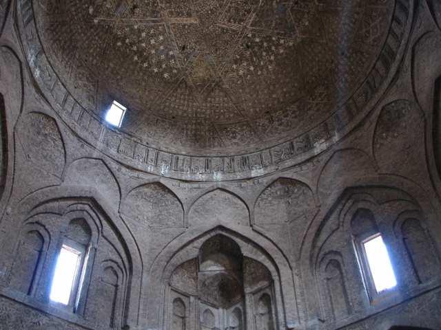 Fig. 1 A sample of Iranian architecture before Mongols conquest, Dome of Taj-ol-Molk, Isfahans Jame mosque,11 th century This invasion was triggered by a local ruler of Iran who unknowingly, and