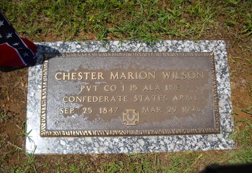 Family CSA Veterans in Recognition of April Confederate History Month Pvt Chester Marion Wilson Terri