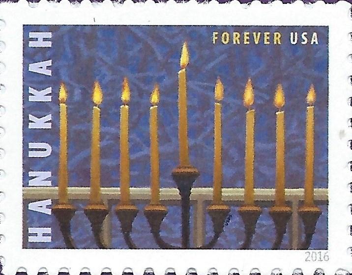 US POSTAL SERVICE LAUNCHED THE ISSUE OF THE 2016 HANUKKAH STAMP IN A BOCA RATON, FLORIDA, SYNAGOGUE A FIRST BY RABBI ISIDORO AIZENBERG Mah nishtanah, what was the difference between the last 1st.