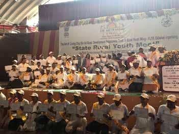 The Sri Sri Rural Development Program Trust and Rural Youth Wing - Youth Leadership Training Program (YLTP), Odisha, organized a State Rural Youth Meet to promote skill development.