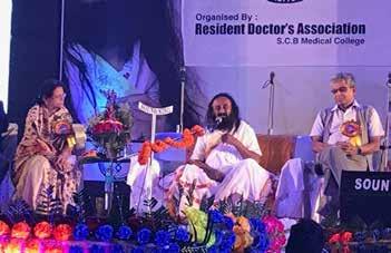 16 At Sri Sri University, Gurudev addressed a conference on Happiness @ Workplace, organized by the university in association with the Bhubaneswar chapter of