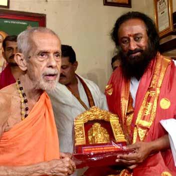 Meets Pujya Pejavara Sri Vishwesha Tirtha Swamiji Udupi, Karnataka, India, Dec. 6 honors and awards Honored as the Head of Shanti Yoga Peetham Bengaluru, India, Jan.