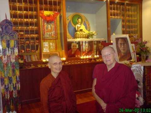 Buddhãloka 3 Sangha Ajahn Ariyasilo has arrived (mid-july) and will be in residence at the temple for the Vassa. Venerable Nissarano may be able to come some time next year.