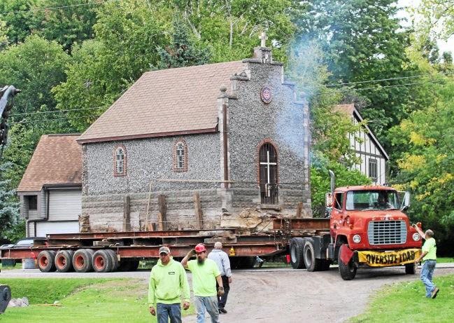 After planning for over a year, the Kolping Chapel made its way down