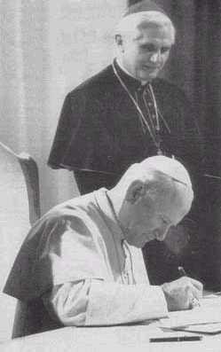 Doctrine of the Church. Cardinal Ratzinger made retreats at Roman Benedictine monasteries.
