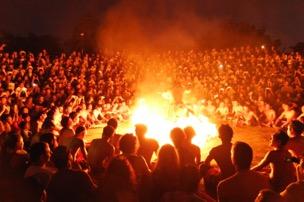 traditional Bali Kecak and fire
