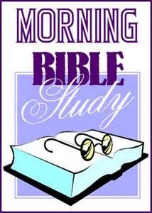 Wednesday Morning Bible Study Everyone is welcome at the Wednesday morning Bible Study which meets at 9:15 a.m. Come early to get a goodie and a cup of coffee/tea.