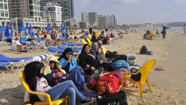 to the same beaches, eat in the same restaurants as Jewish