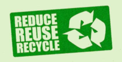 Recycle plastic bags (grocery, department store, packaging) at grocery stores. Turn all dispensers upside down (soaps, lotions, syrups, condiments, etc.