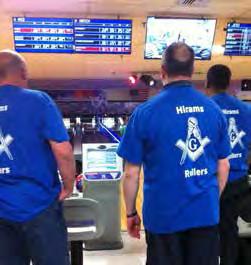 Ken Caruso, Mosaic Lodge No. 194 Hirams Rollers Mosaic Lodge bowling team bowling in the 2017 Big Brothers Big Sisters Bowling Fundraiser. Team raised over $700 dollars for the cause.