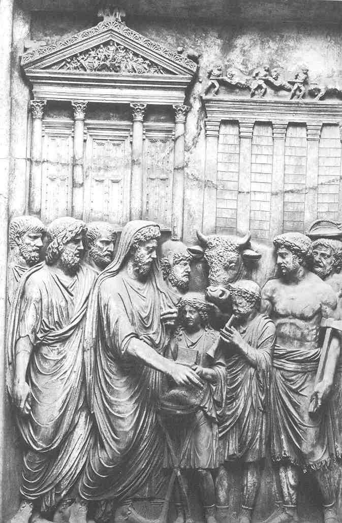 The Head of the Pagan Church : The Emperor (Pontifex Maximus) Augustus Caesar with