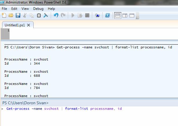 get-process export-csv get-service get-service name dhcp נניח שרוצים לייצא לקובץ Excel את רשימת התהליכים.