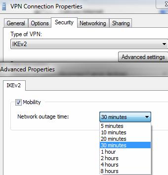 הנה שתי דוגמאות שימושיות: 1) משתמש מחובר ב- VPN למקום עבודתו הקבוע. הוא מתנתק מהרשת הפיזית, מתחבר לרשת אלחוטית וממשיך את הקישור ל- VPN.