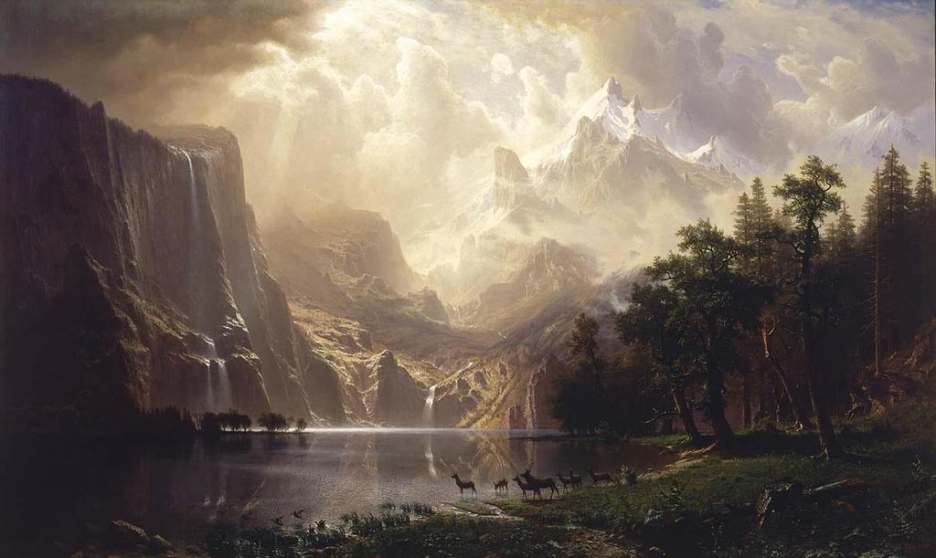 Among the Sierra Nevada Mountains 1868 (6 x 10 ft.