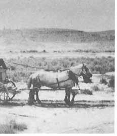 (Uintah County Library- Regional History Center) The road from Fort Duchesne through Nine Mile Canyon to Price meandered southwest from Fort Duchesne,