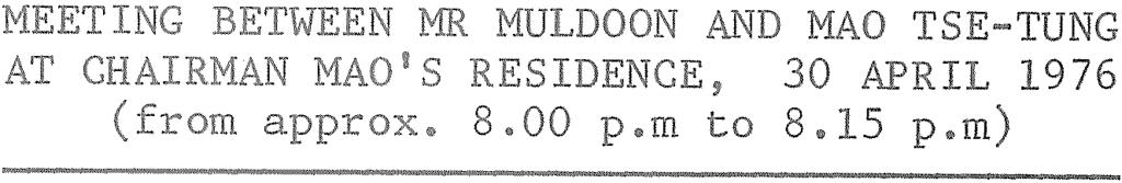 guest-house at 7.20 p.m lutionary 1 arrived to arranged with his residence at unt il Mr Muldoon's was Muldoon should be the Ambassador.