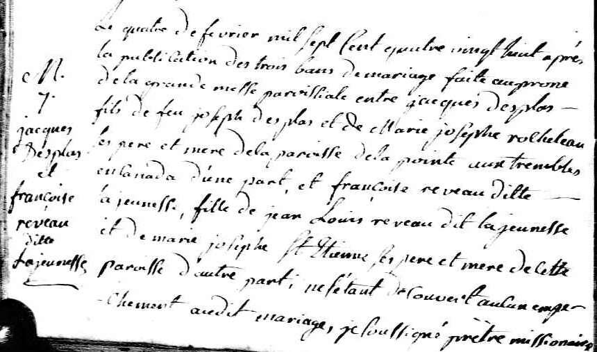 Prior to 1 July 1796, Pierre Descontes Labadi owned 300 arpents on the River Raisin known as private claim #65.