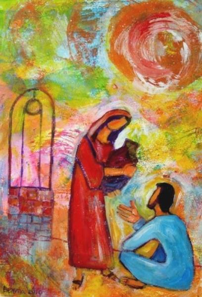 Other Visitations in the New Testament The meeting of Jesus with the Samaritan woman: The Samaritan woman recognizes Jesus as