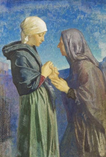 Mary s visitation to Elizabeth Luke 1:39-56 At that time Mary got ready and hurried to a town in the hill country of Judea, where she entered Zechariah s home and greeted Elizabeth.