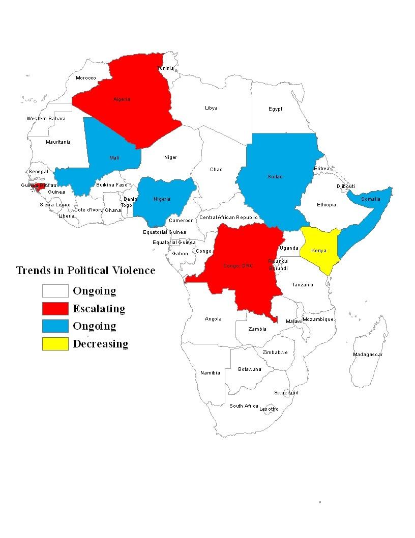 Focus countries include Algeria, DR- Congo, Mali, Nigeria, Somalia, Sudan & South Sudan.