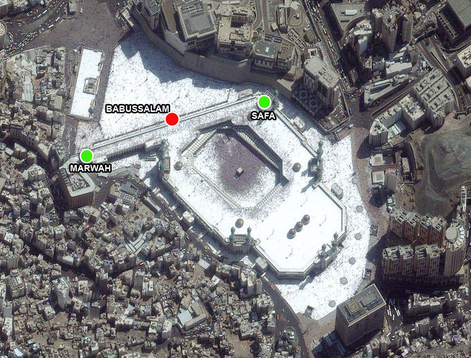 5. It is sunnah to enter Makkah from the Hujun road located at the Ma ala cemetery (Makkah cemetery). 6.