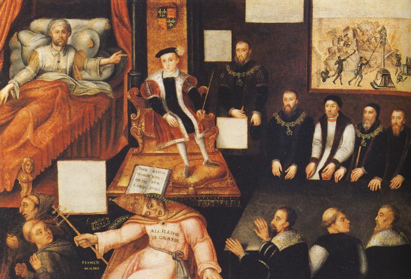 Task 3: Edward VI appearing Kingly: a) Complete the section in the middle- the problems of a minor on the throne.