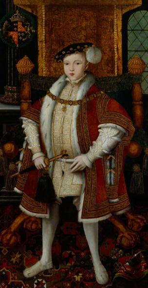 Source D: Edward VI portrait, painted after his accession.