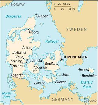 Denmark on a spit of