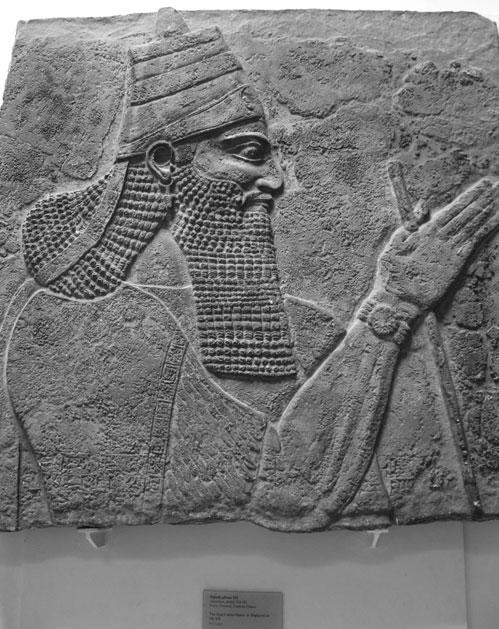 Absorption by Assyria (8th century) 259 Fig. 13. Tiglath-pileser III (courtesy, British Museum).