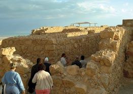 Continue to Masada ascending by cable car to marvel at King Herod s desert fortress-palace and last stronghold of the Jewish zealots against the Roman