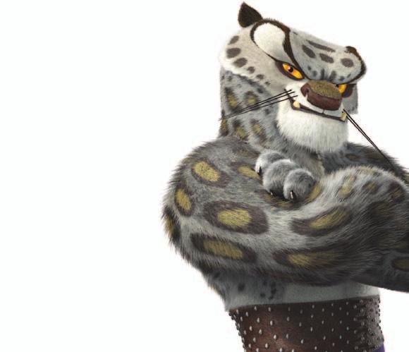 BULLIES The snow leopard, Tai Lung, is one mean cat The snow leopard, Tai Lung, is one mean cat.