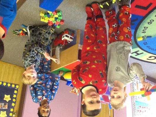 We enjoyed Pajama Day where the children and staff were dressed in their favorite pajamas and slippers.