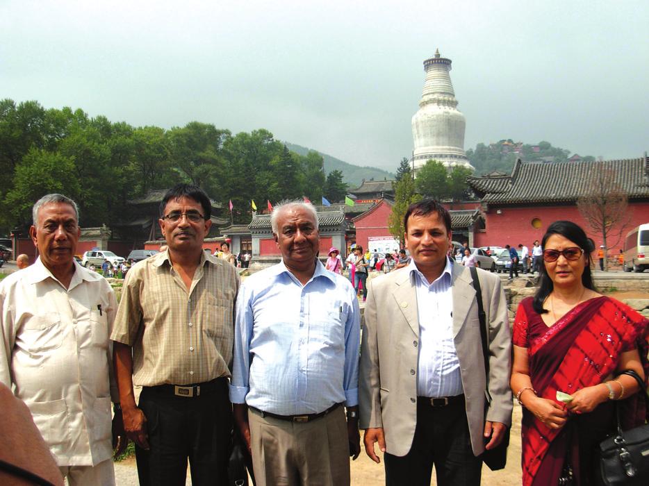 Ved Raj Gnawaly (Member of the Research Committee) visited China from 4 to 13 August 2011 at the invitation of Ven.