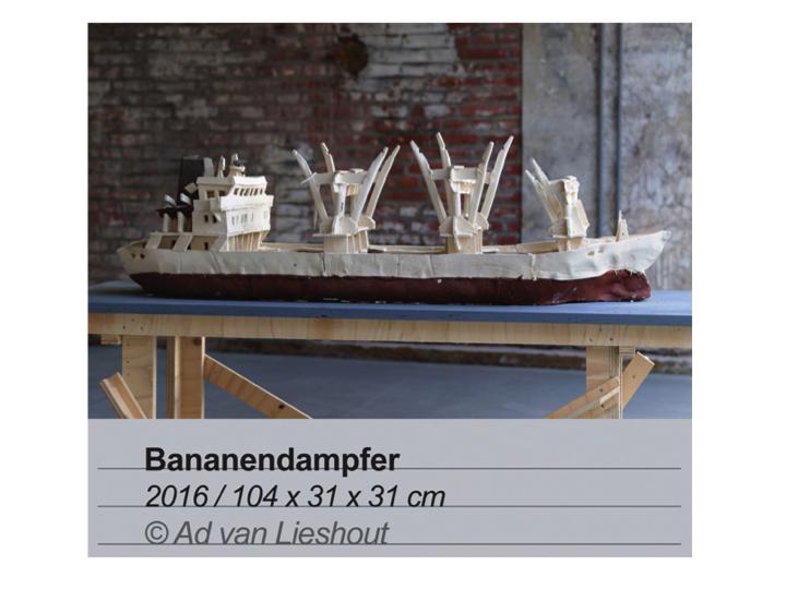 In his latest show he displayed ceramic ships that grap you at the throat. Tilmann is here as well.