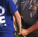 Teenagers are arrested and handcuffed for publicly