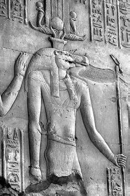 In the Old Kingdom, he became the official god of the nation. However, the Egyptians worshipped over 2,000 different gods. The most common forms were animals. Horus was portrayed as a falcon.