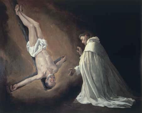 Saint Peter Nolasco s Vision of the Crucified Saint Peter Oil on canvas, H. 179 cm ; L. 223 cm Signed and dated 1629 Madrid, Museo del Prado (Inv.