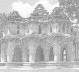 Lotus Mahal The Vijayanagar city now in ruins near the village of Humpi around Bangalore is one of the most fascinating historical sites in South India. Humpi holds many delightful surprises.
