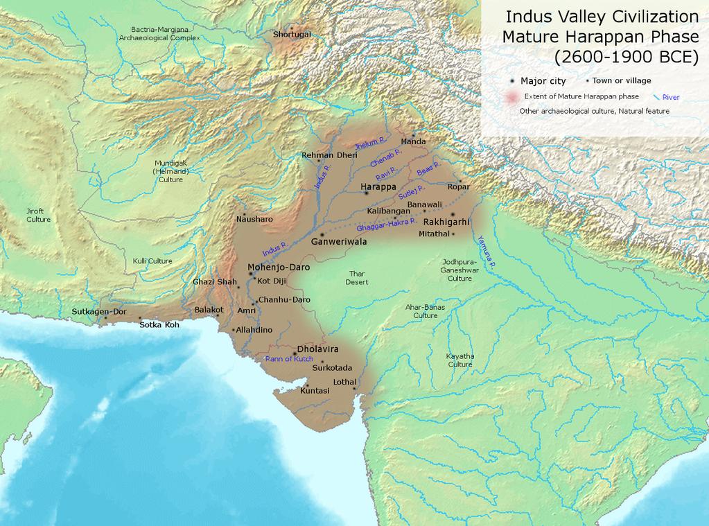 civilization in the Indus Valley of India and Pakistan, pushed back the dates of the dawn of cities and writing in South Asia by 2,000 years, and has shattered old notions of what was done ﬁrst where