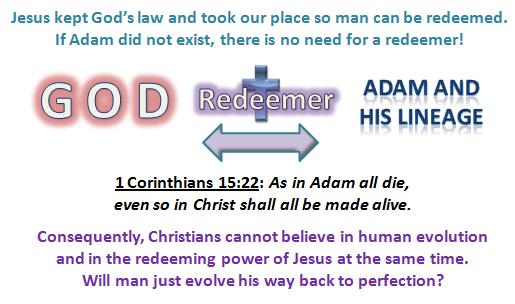 So not only does the Bible teach that God is the Creator, but also that Jesus died as a ransom price for the life of the first man Adam.