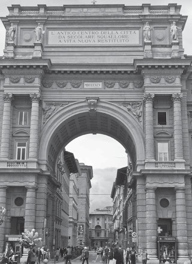 Although its buildings are new, the Piazza della Repubblica itself is ancient in terms of the history