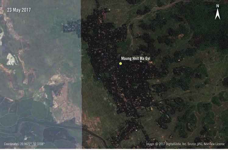 DELIBERATE, ORGANIZED BURNING Amnesty International has analysed satellite imagery and data from across northern Rakhine State, as well as aerial photographs of specific burned villages.