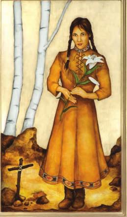 She is the first Native American to be canonized and is referred to as the Lily of the Mohawks.
