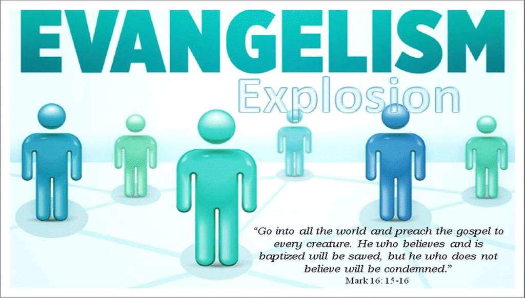 many of whom are as nervous as you are! That s the type of atmosphere we try to create in Evangelism Explosion (EE).