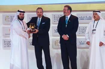 Haj Saeed Bin Ahmed Lootah Official Auditing Partner 1 2 3 Tirad Mahmoud, CEO, Abu Dhabi Islamic Bank & Jim Smith, CEO, Thomson Reuters handing